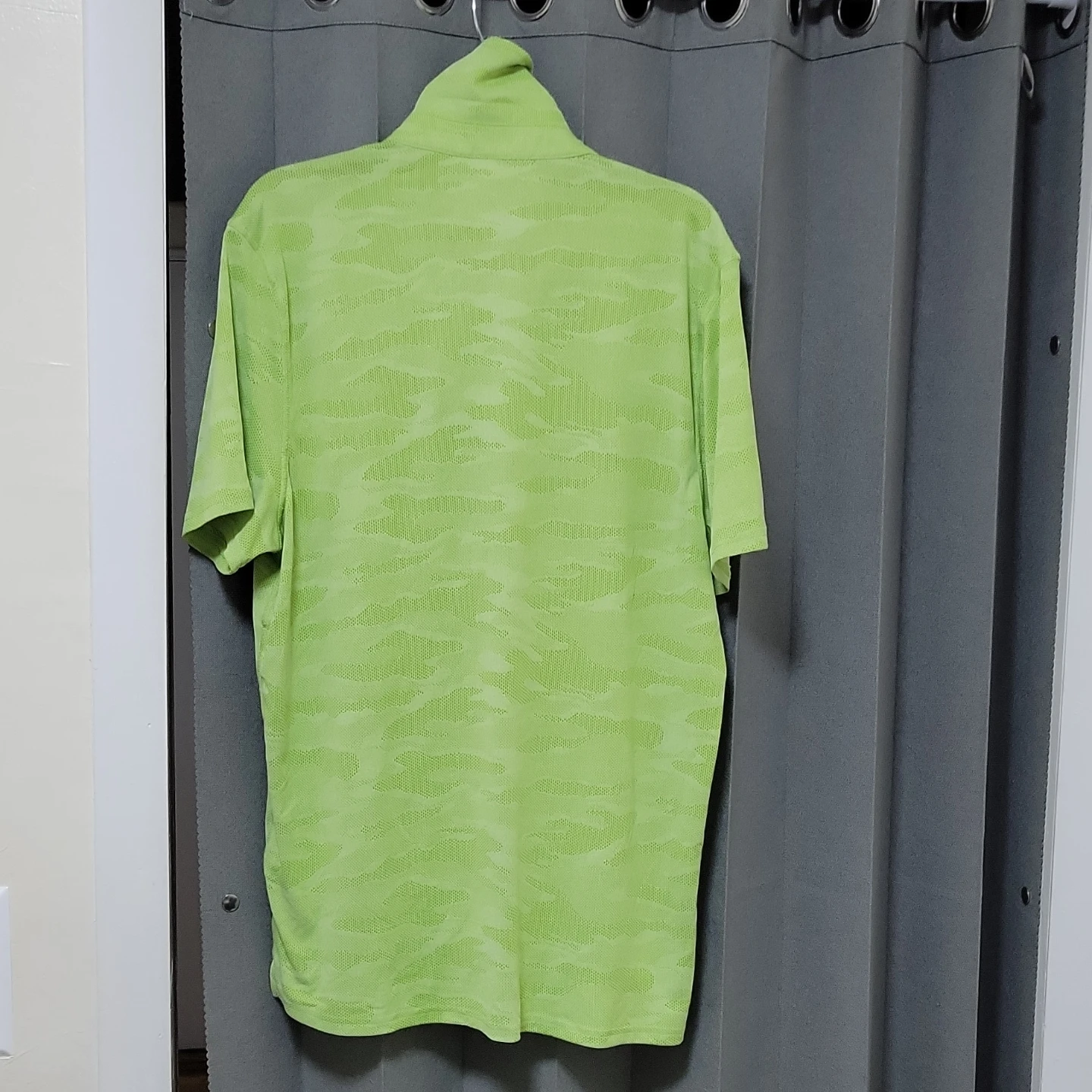 DSG Men's Golf Polo Shirt - Lime Green Camo - Size S - photo 4