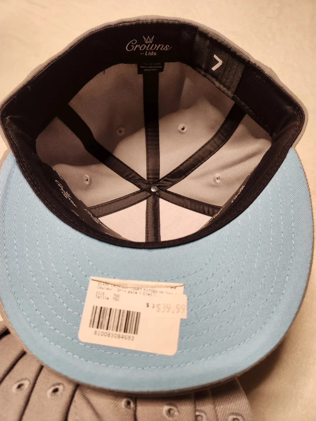 Crowns by Lids Grey Fitted Caps x 10 - photo 4