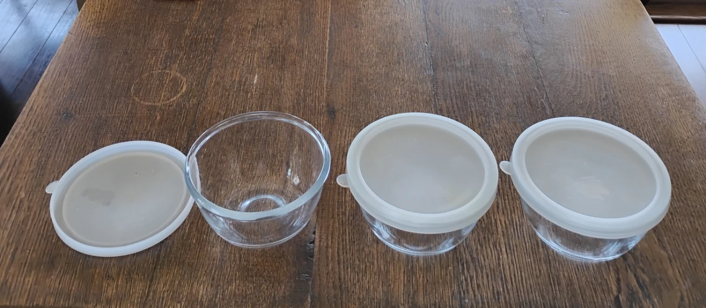 Glass Bowls with Lids