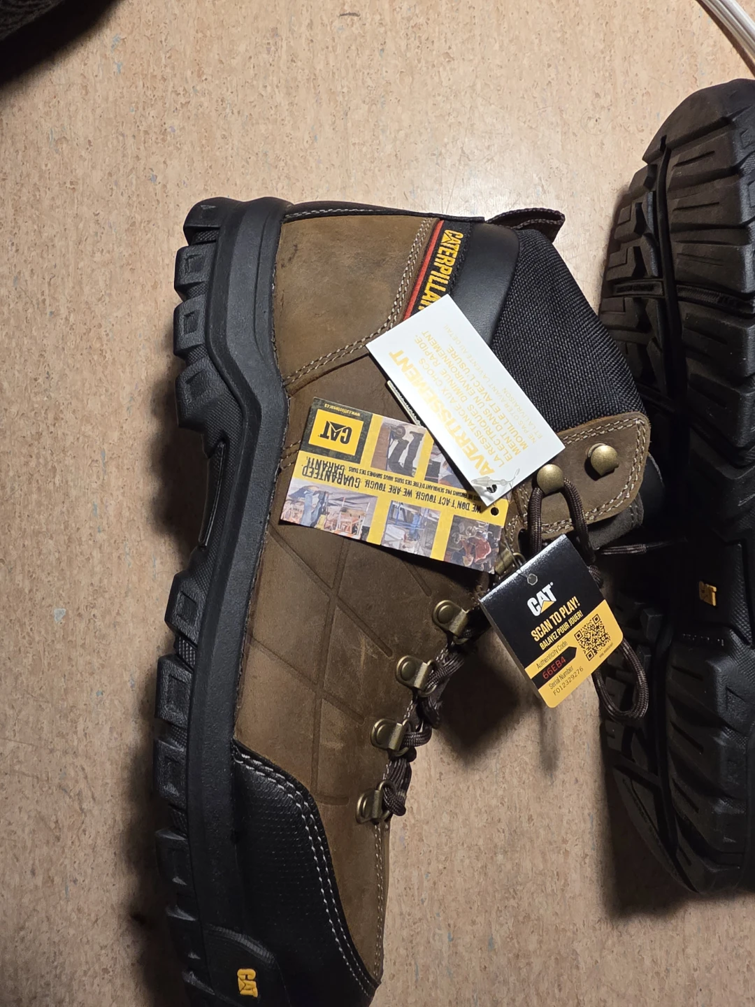 Caterpillar Work Boots - Brown Suede - photo 2