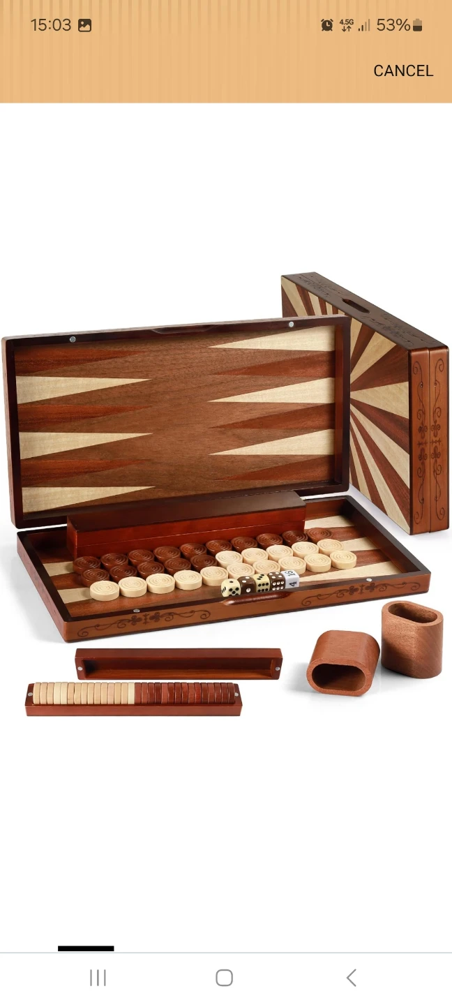 Wooden Backgammon Set