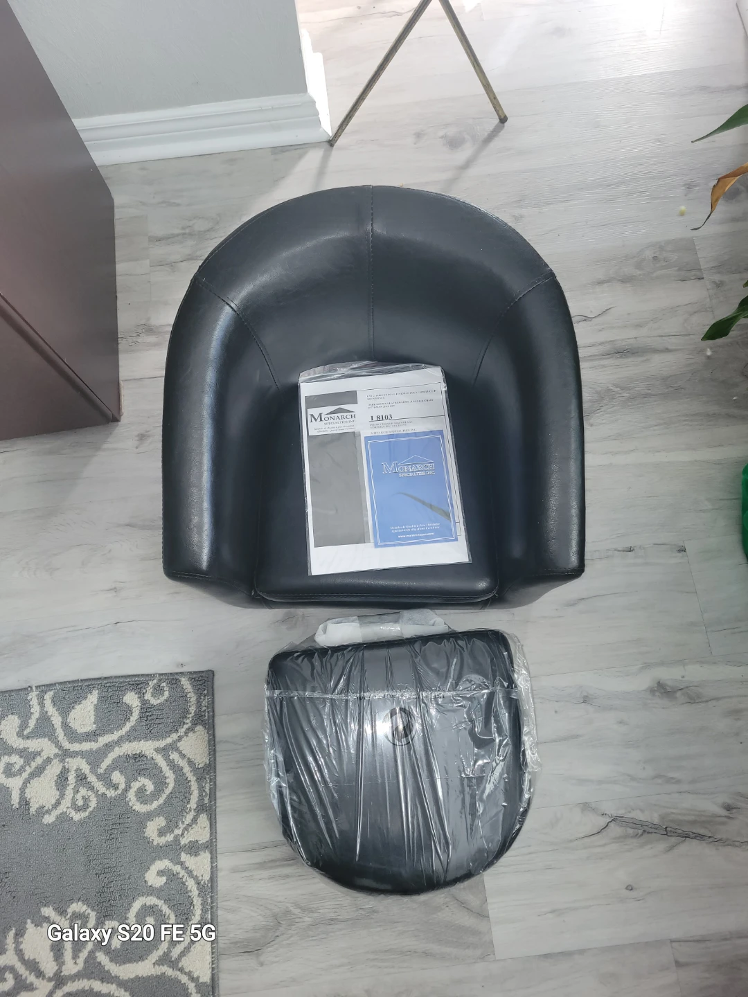 2-Piece Leather-Look Chair and Ottoman Set - photo 5