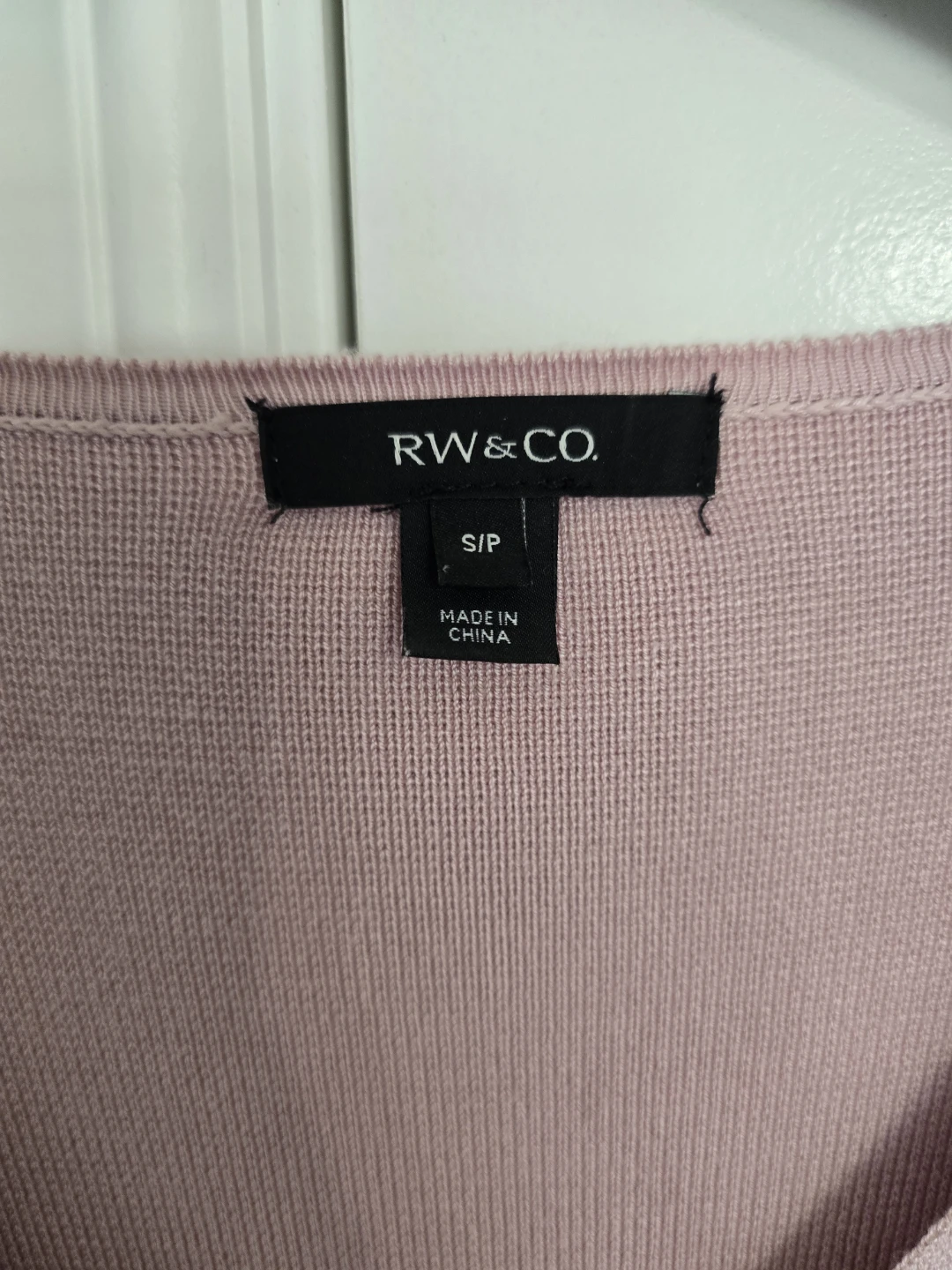 RW & CO. Pink V-Neck Knit Dress S/P - photo 2