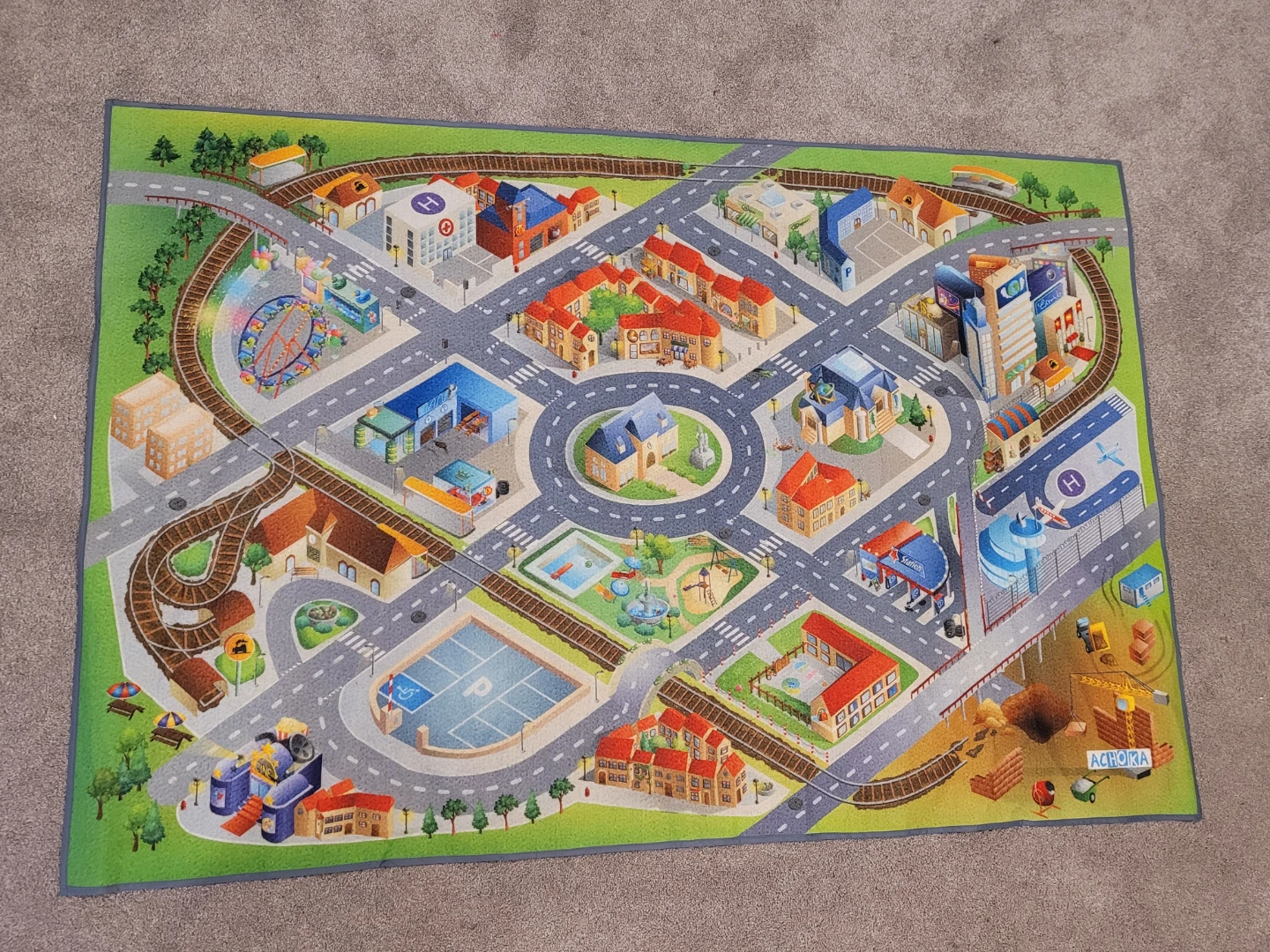 Childrens Play Mat City Scene