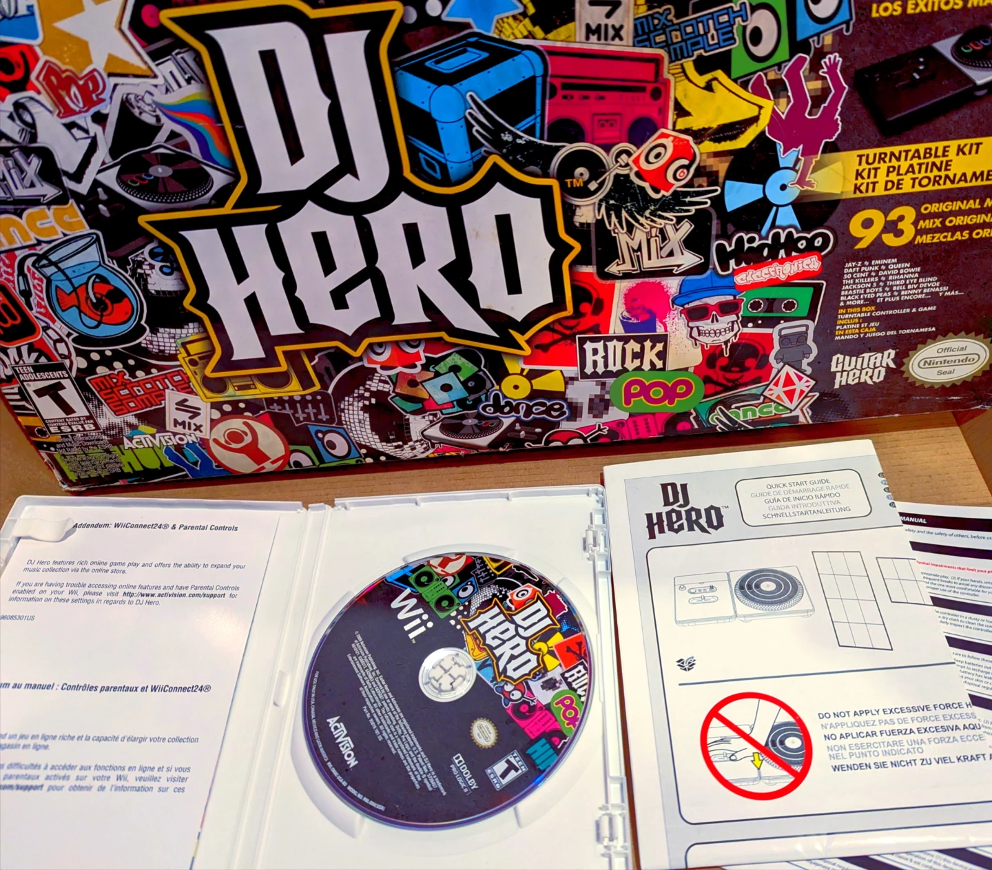 Original Wii DJ Hero 2009 original Full Bundle - photo 2