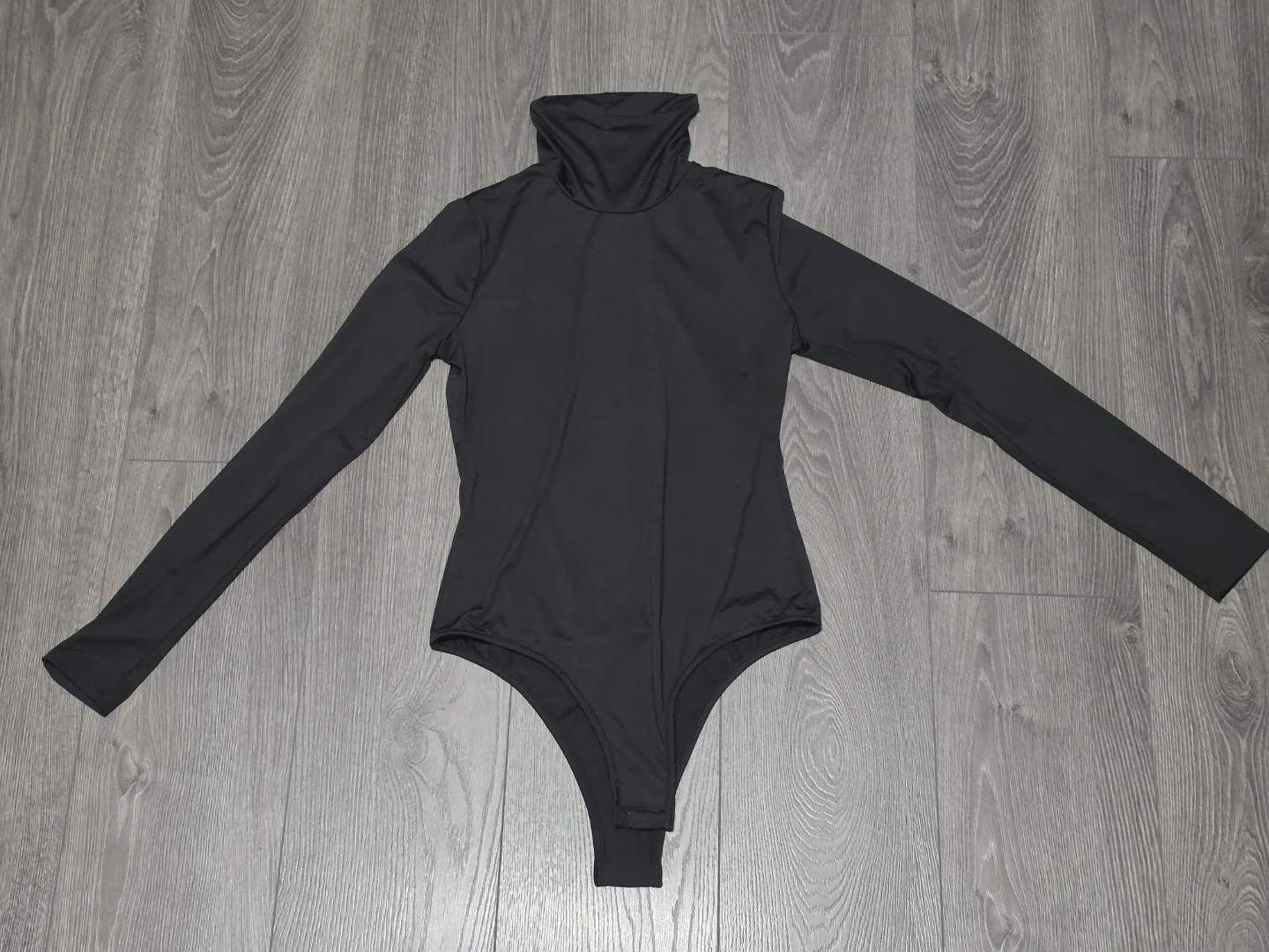 Black Long Sleeve Turtleneck Bodysuit