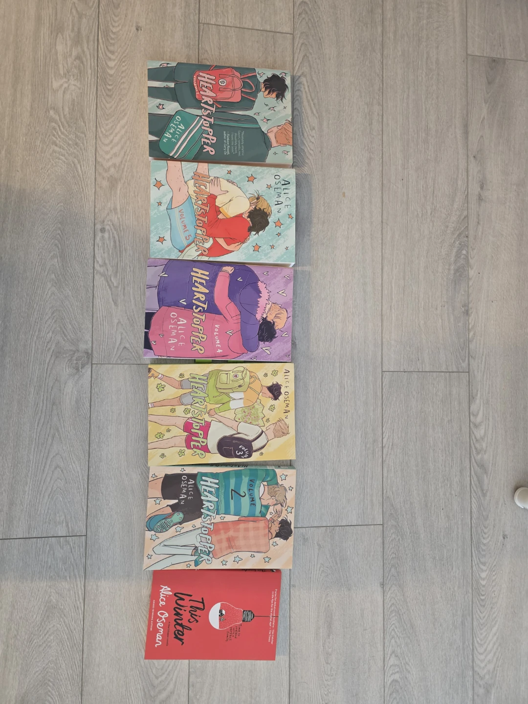 Heartstopper Volumes 1-5 and This Winter by Alice Oseman