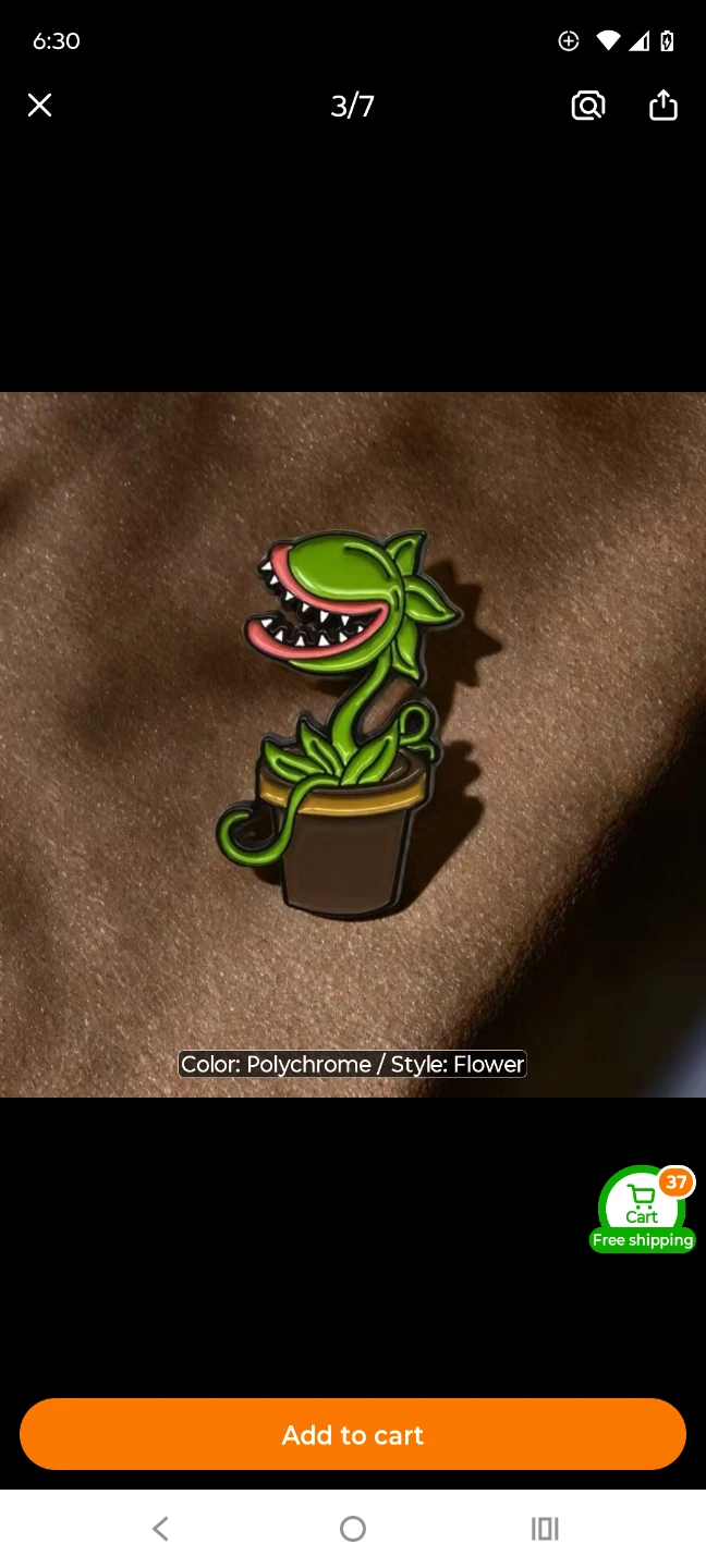 Plant Pot Enamel Pin - photo 3