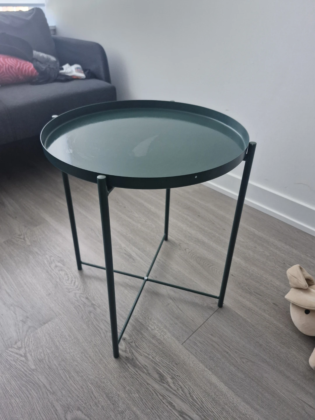 IKEA GLADOM Tray Table - Dark Gray-Green
