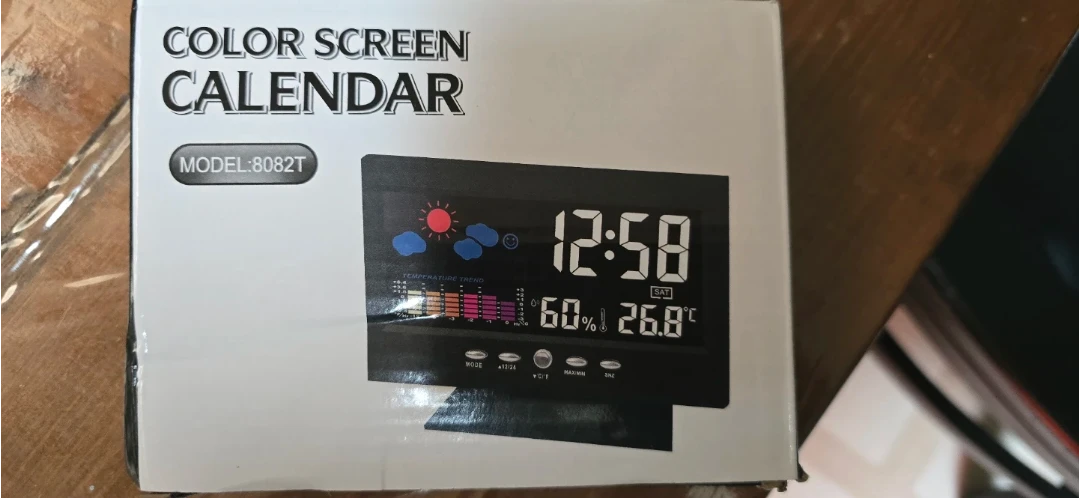 Colour Screen Calendar Clock Model 8082T