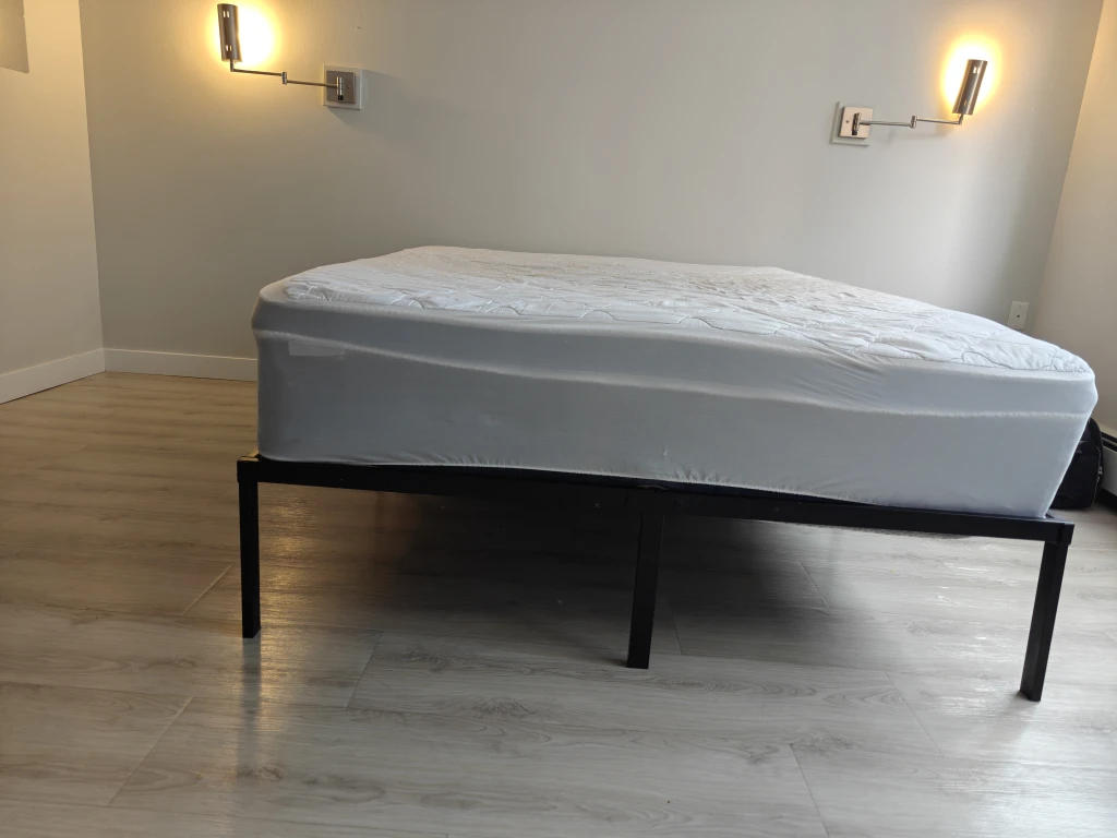 Urgent -Used White Mattress on Metal Frame - photo 4