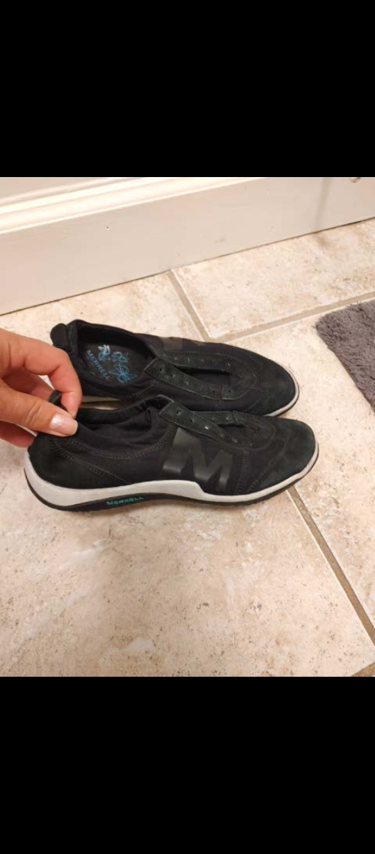 Women's Black Suede Sneakers size 6