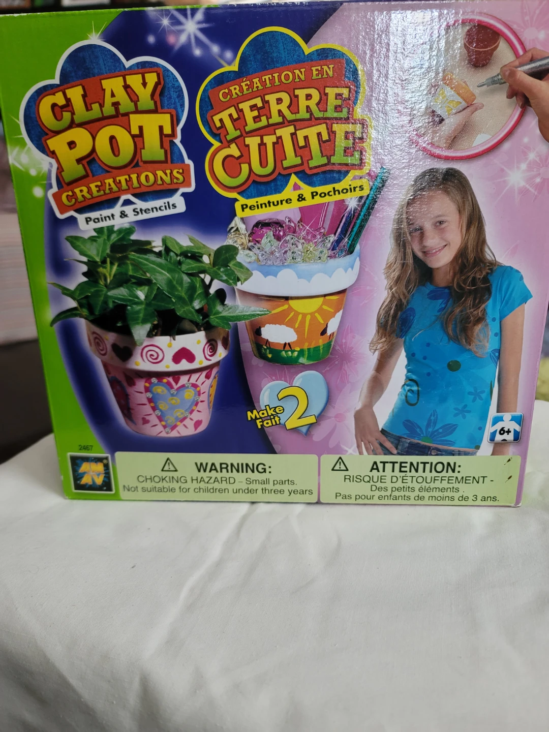 Clay Pot Creations Paint & Stencils Kit⚽️