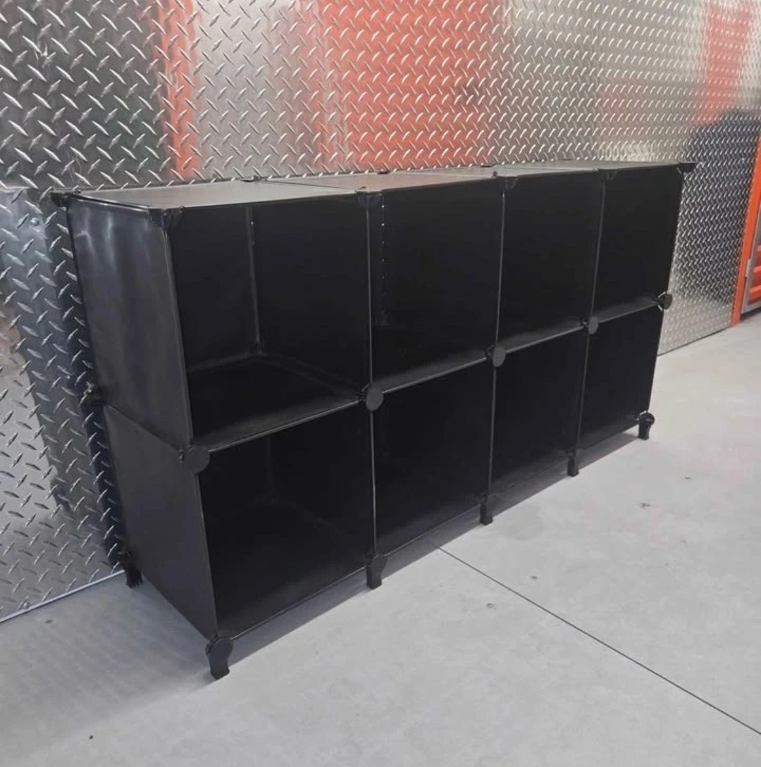 Modular 8-Cube Black Storage Organizer Shelf Unit - photo 3
