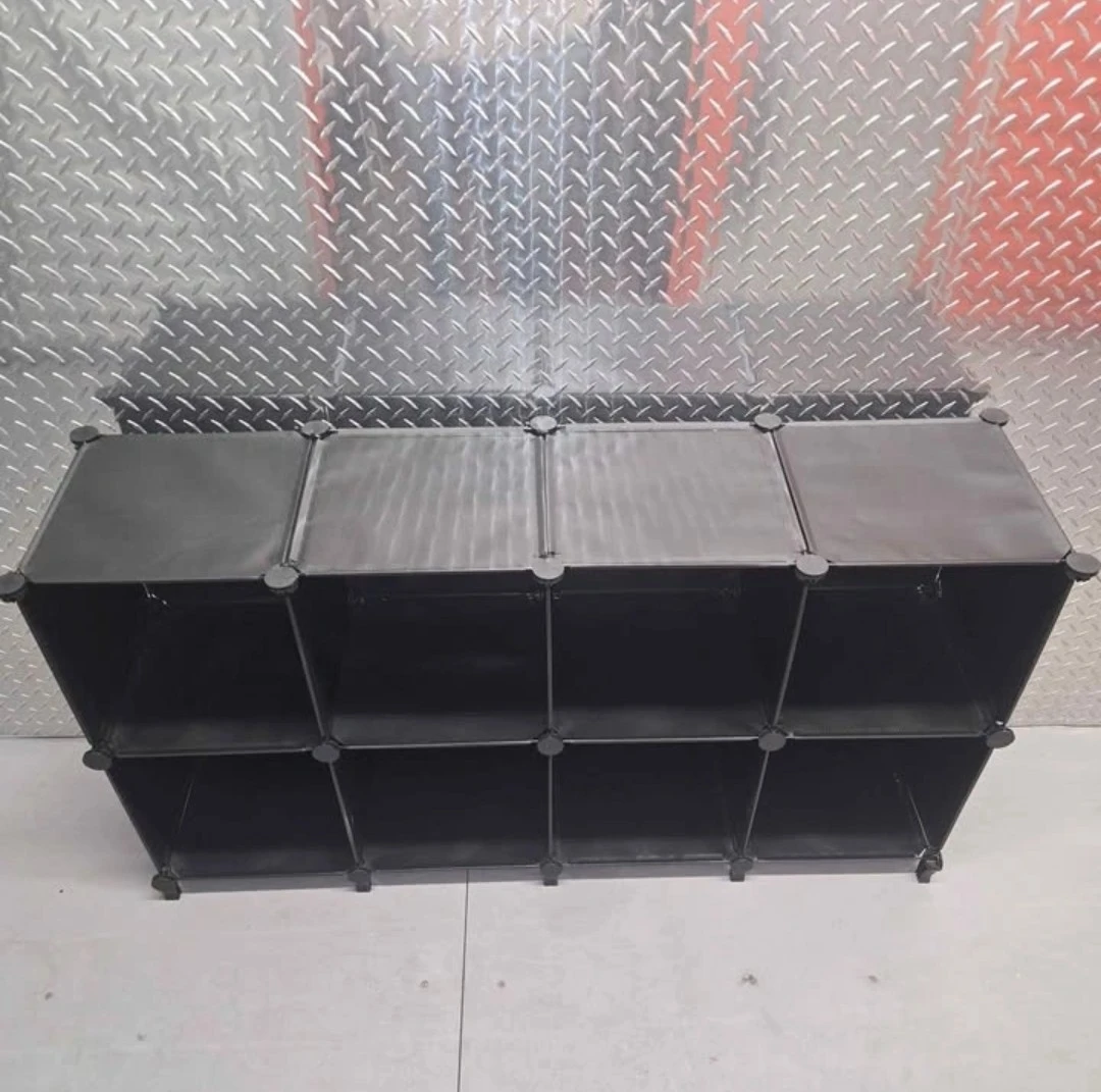 Modular 8-Cube Black Storage Organizer Shelf Unit - photo 4