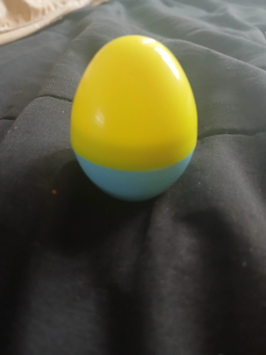 Yellow and Blue Egg stamp with Chick