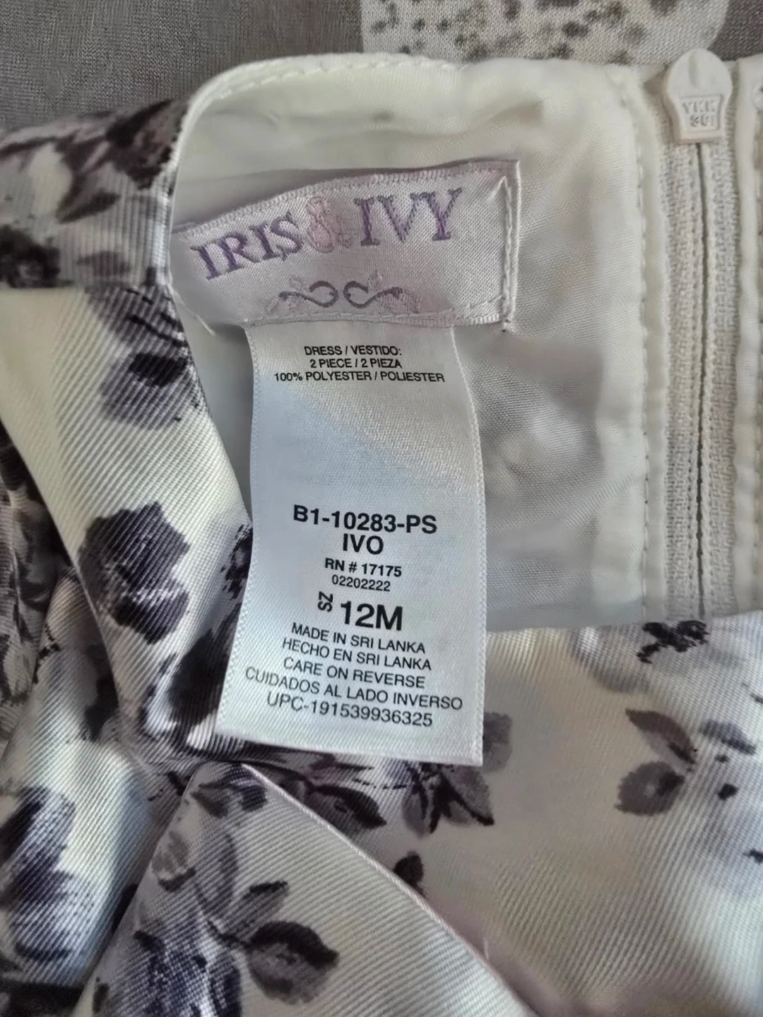 ⚽️ Iris & Ivy Floral Dress - 12 Months - photo 3