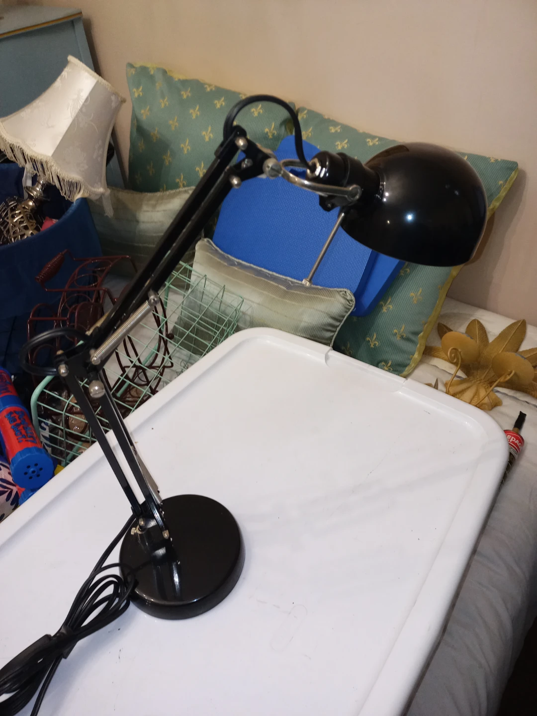⚽Desk / Workshop Lamp - Black & Chrome