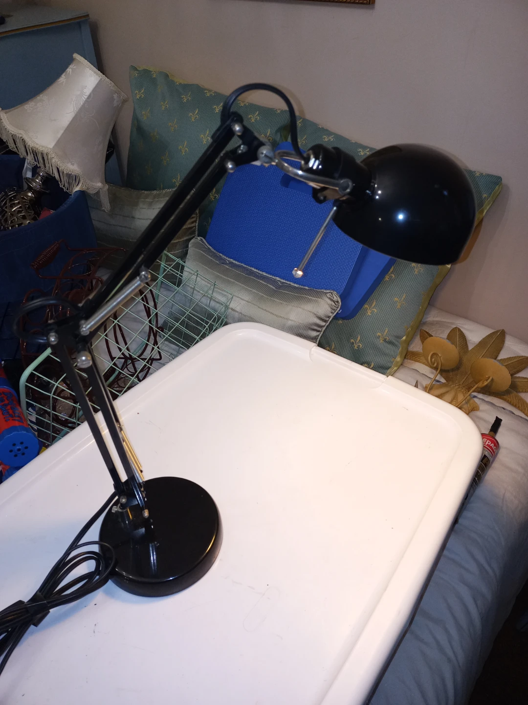 ⚽Desk / Workshop Lamp - Black & Chrome - photo 3