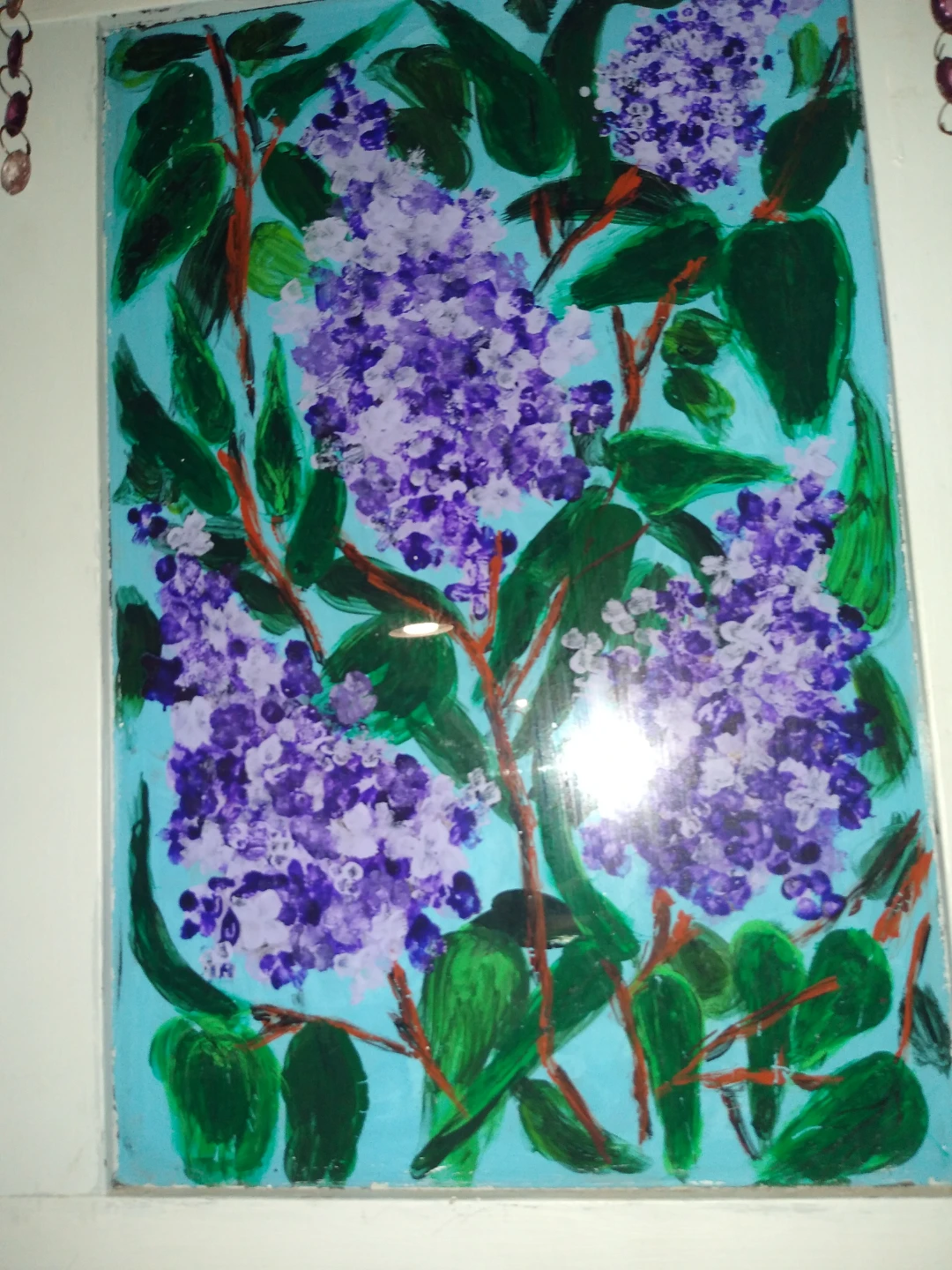 Set of 2 hand-painted. Original stained glass windows - photo 2