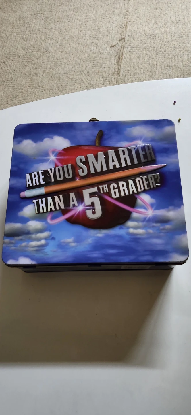Are You Smarter Than a 5th Grader? Trivia Game Tin