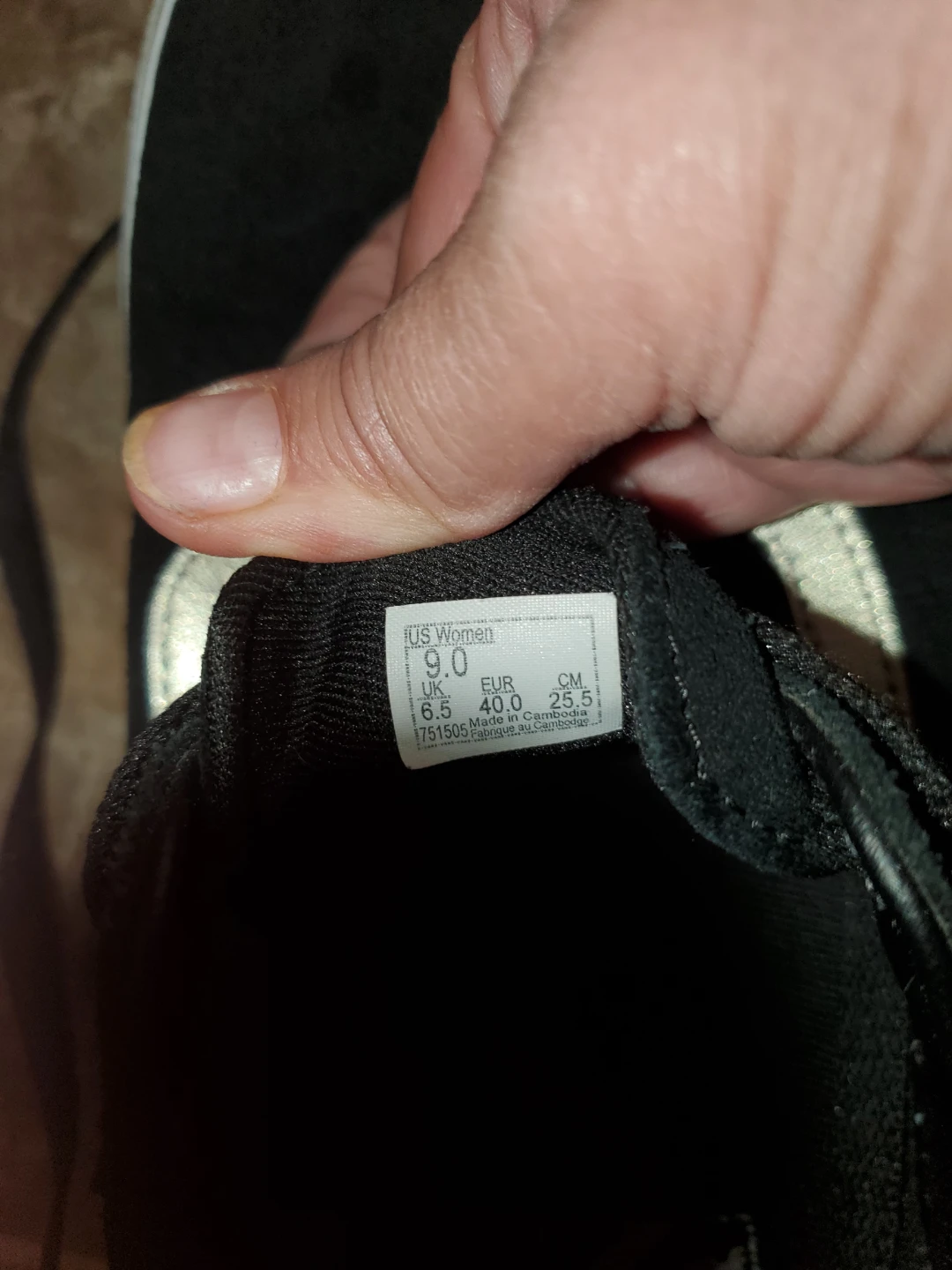 Vans Old Skool Black/Gold Suede Sneakers - Women's Size 9 - photo 3