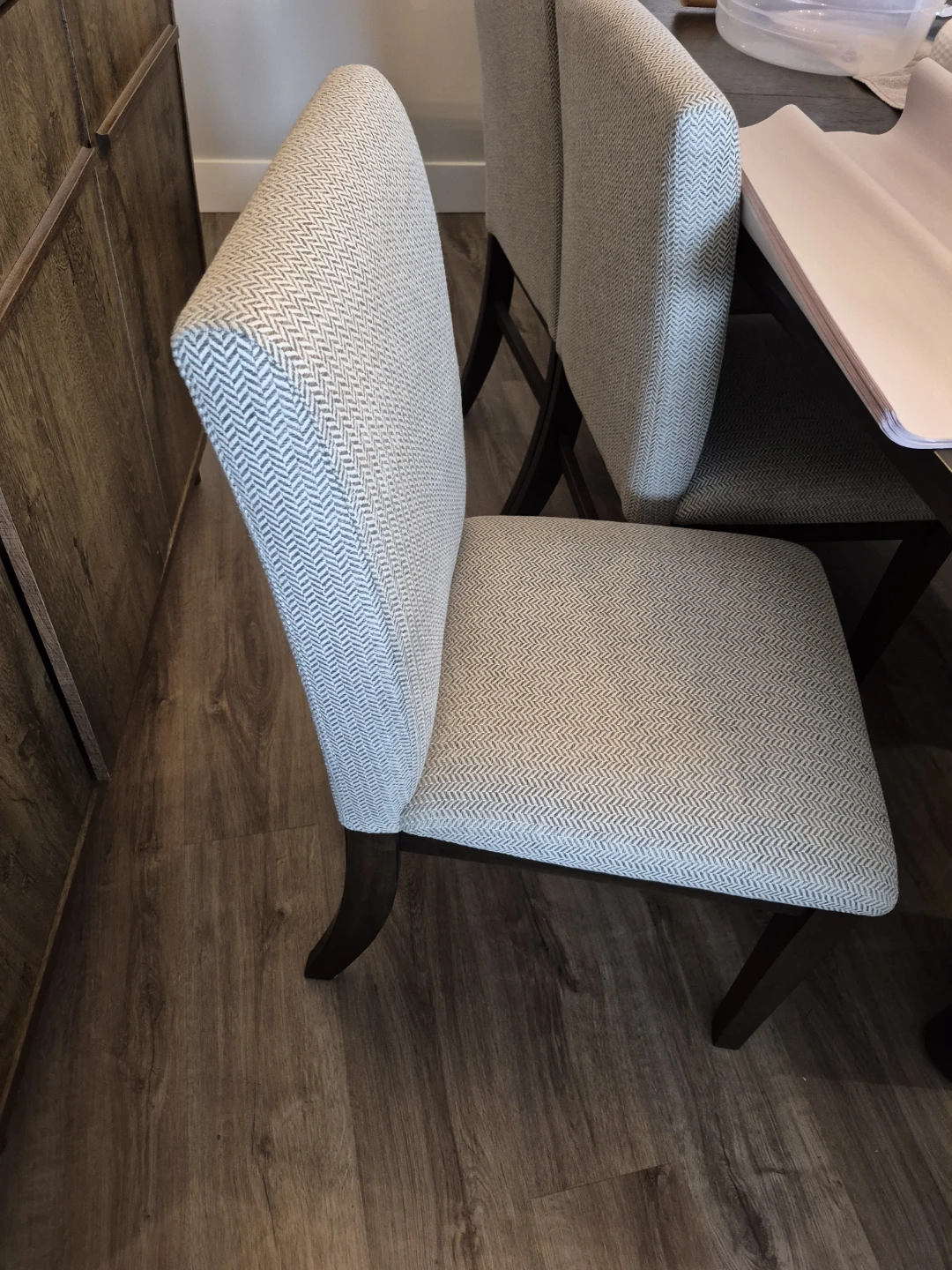 4 Upholstered Dining Chairs - photo 2
