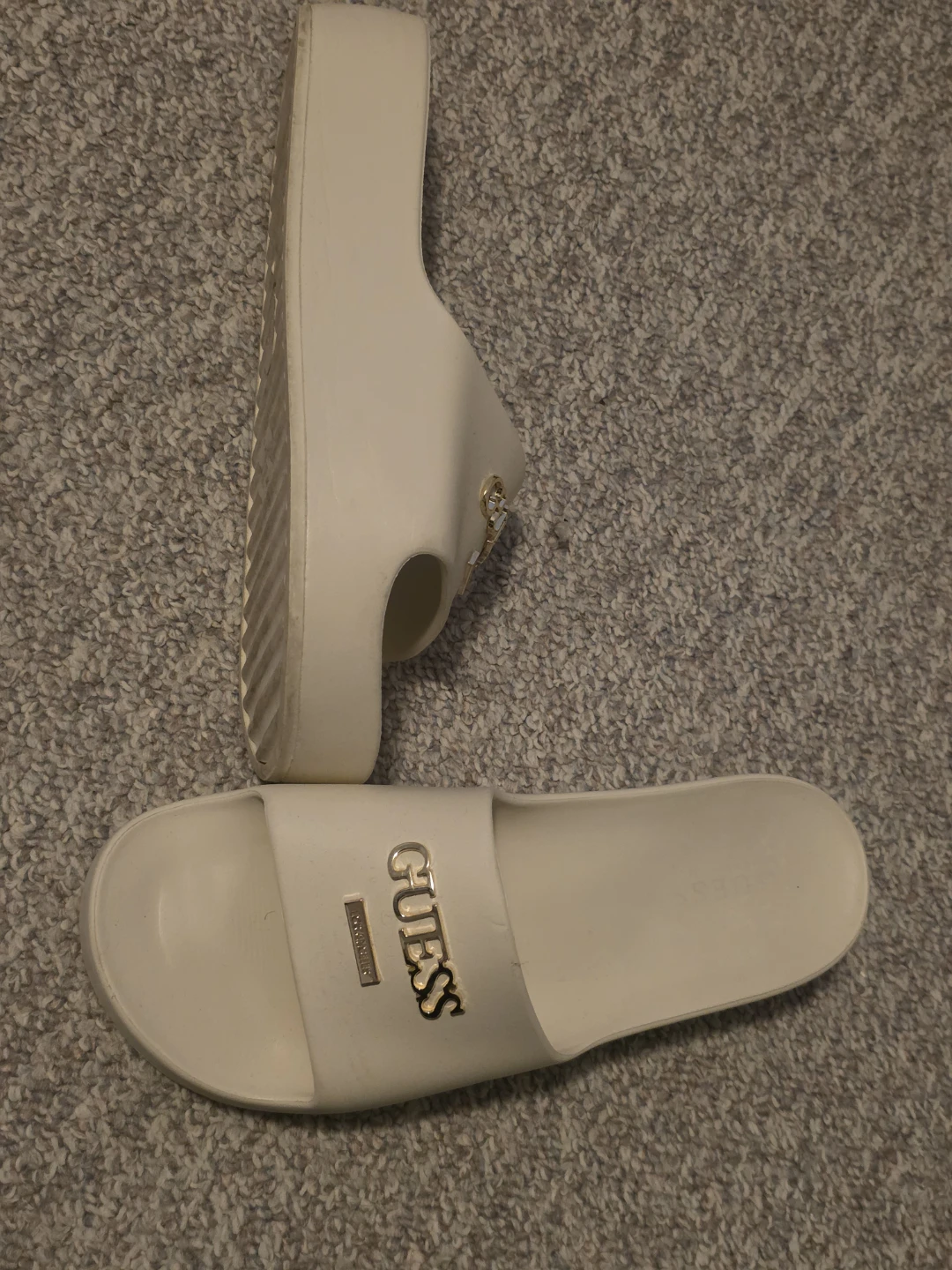 White GUESS Platform Slides
