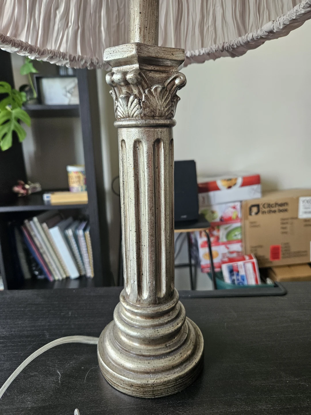 Pair of Table Lamps with Pleated Shades - photo 2