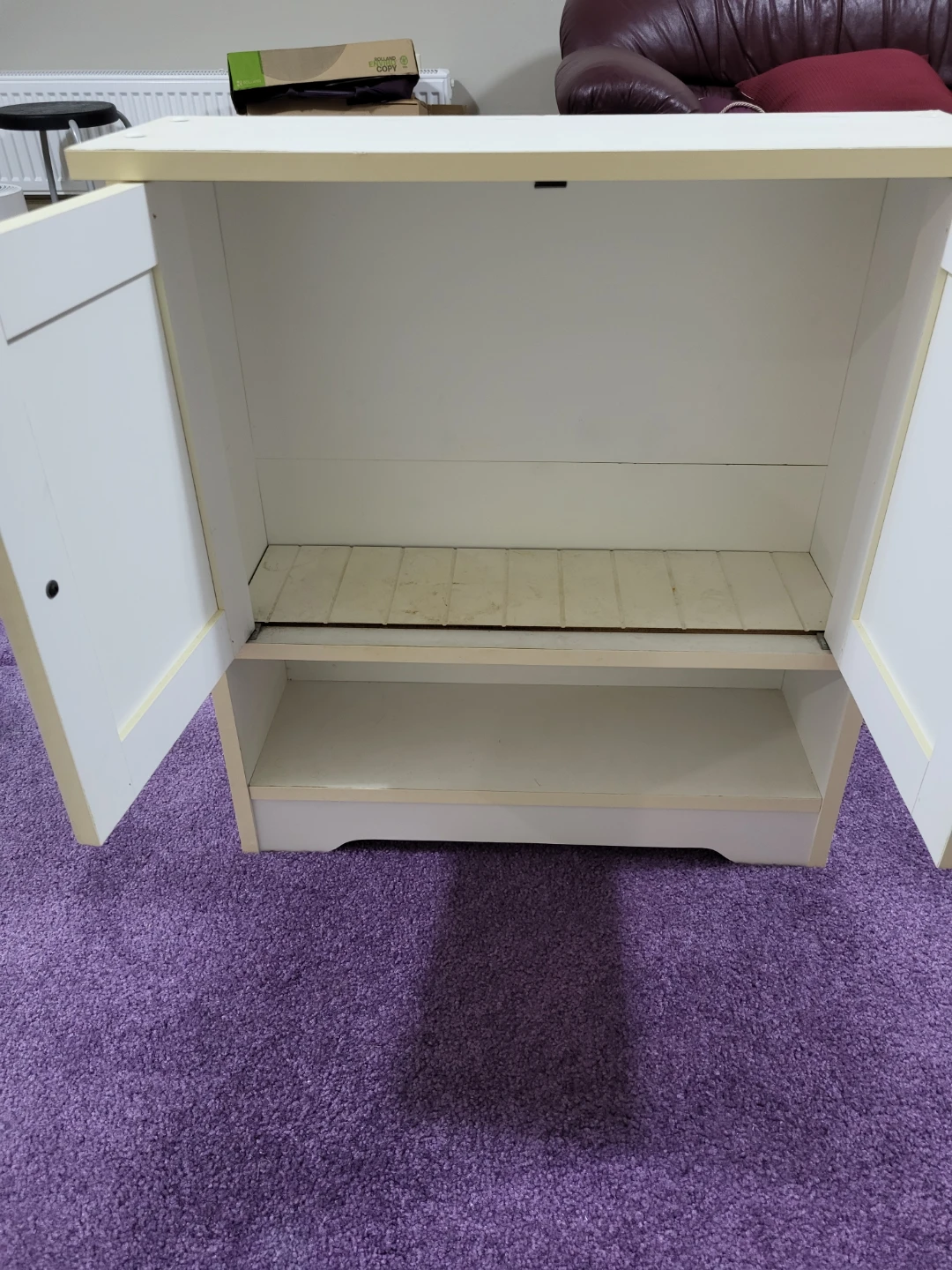 Two-Door Cabinet with Open Shelf - photo 3