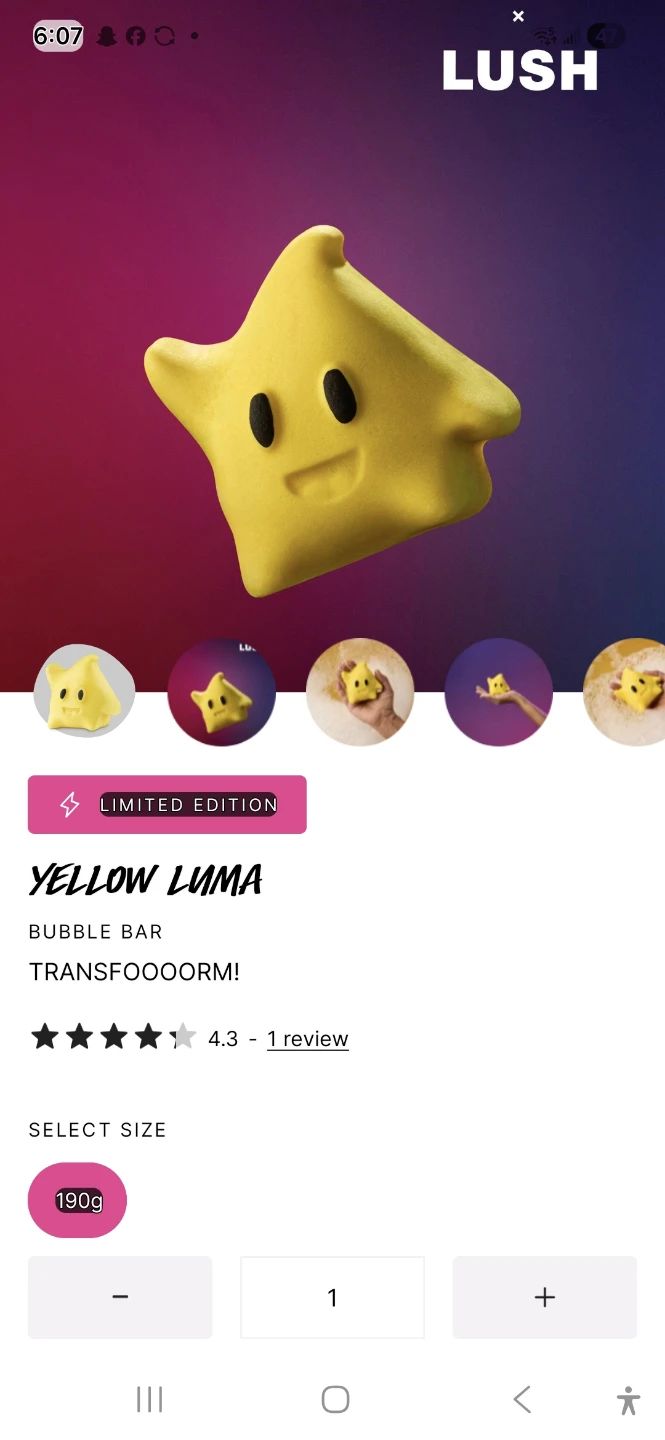 Lush Yellow Luma Bubble Bar
