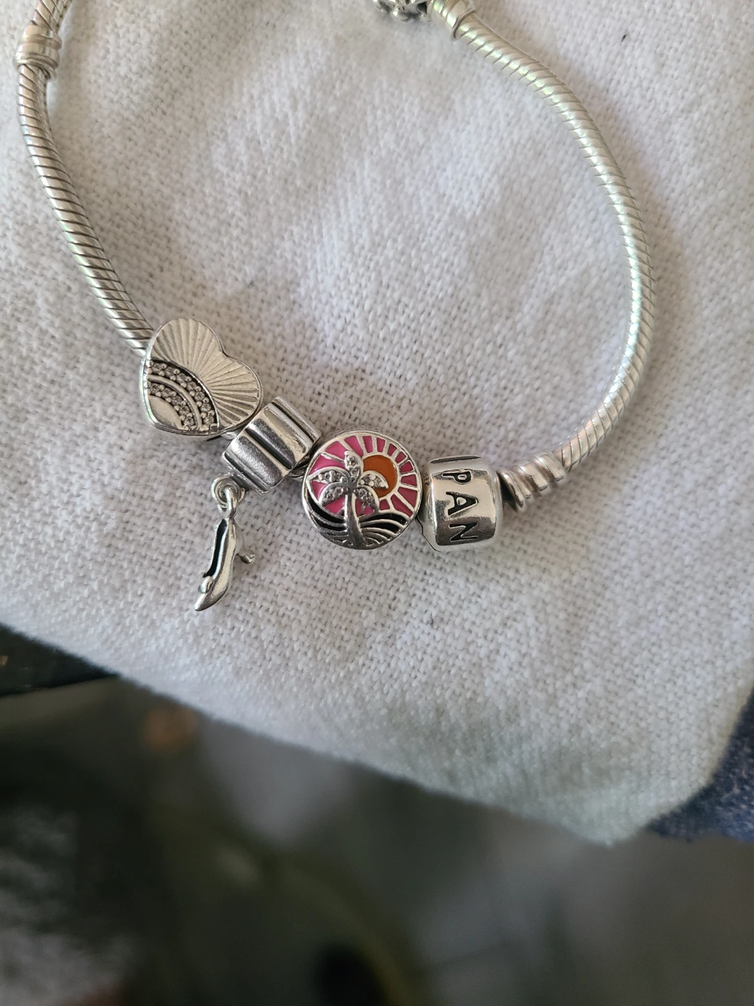Pandora Charm Bracelet with 5 Charms