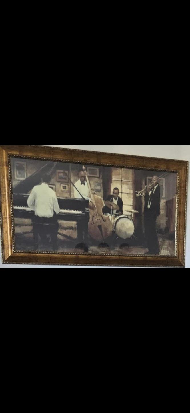 Framed Jazz Band Artwork - photo 2