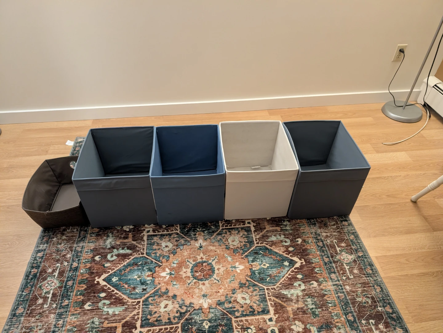 Five Storage Bins