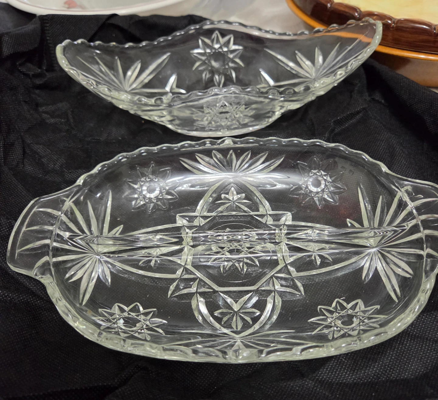 Glass Serving Platters and Bowl Set - photo 3