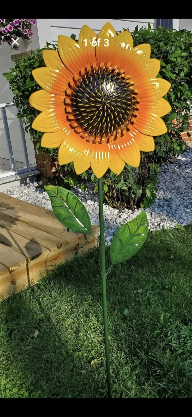 Large Metal Sunflower Garden Stake Now $25 each - photo 2