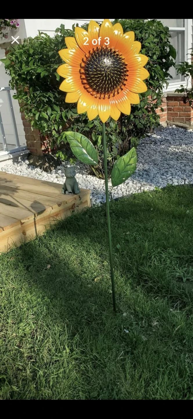 Large Metal Sunflower Garden Stake Now $25 each - photo 4