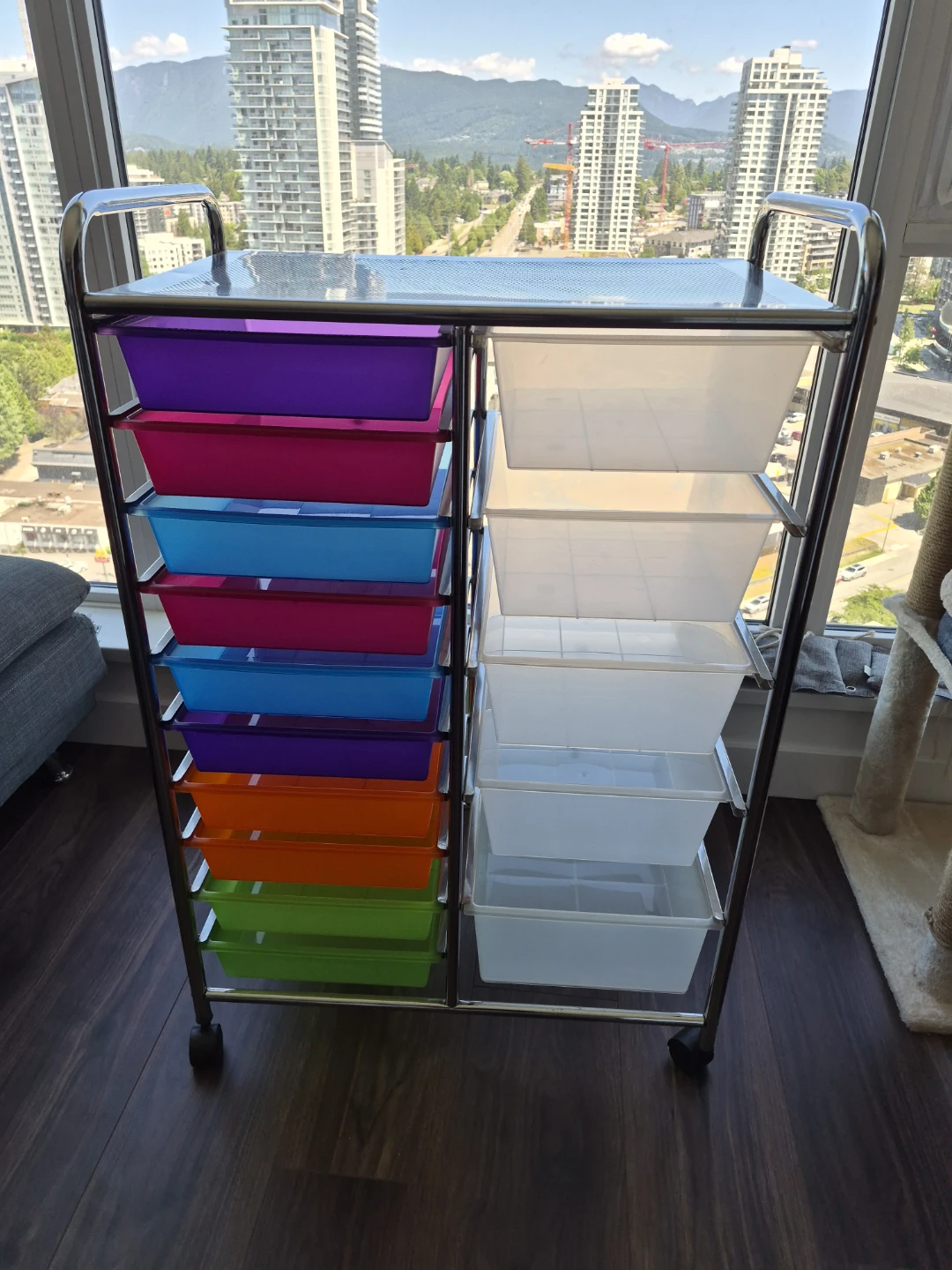 Rolling Storage Cart with 12 Drawers - photo 3