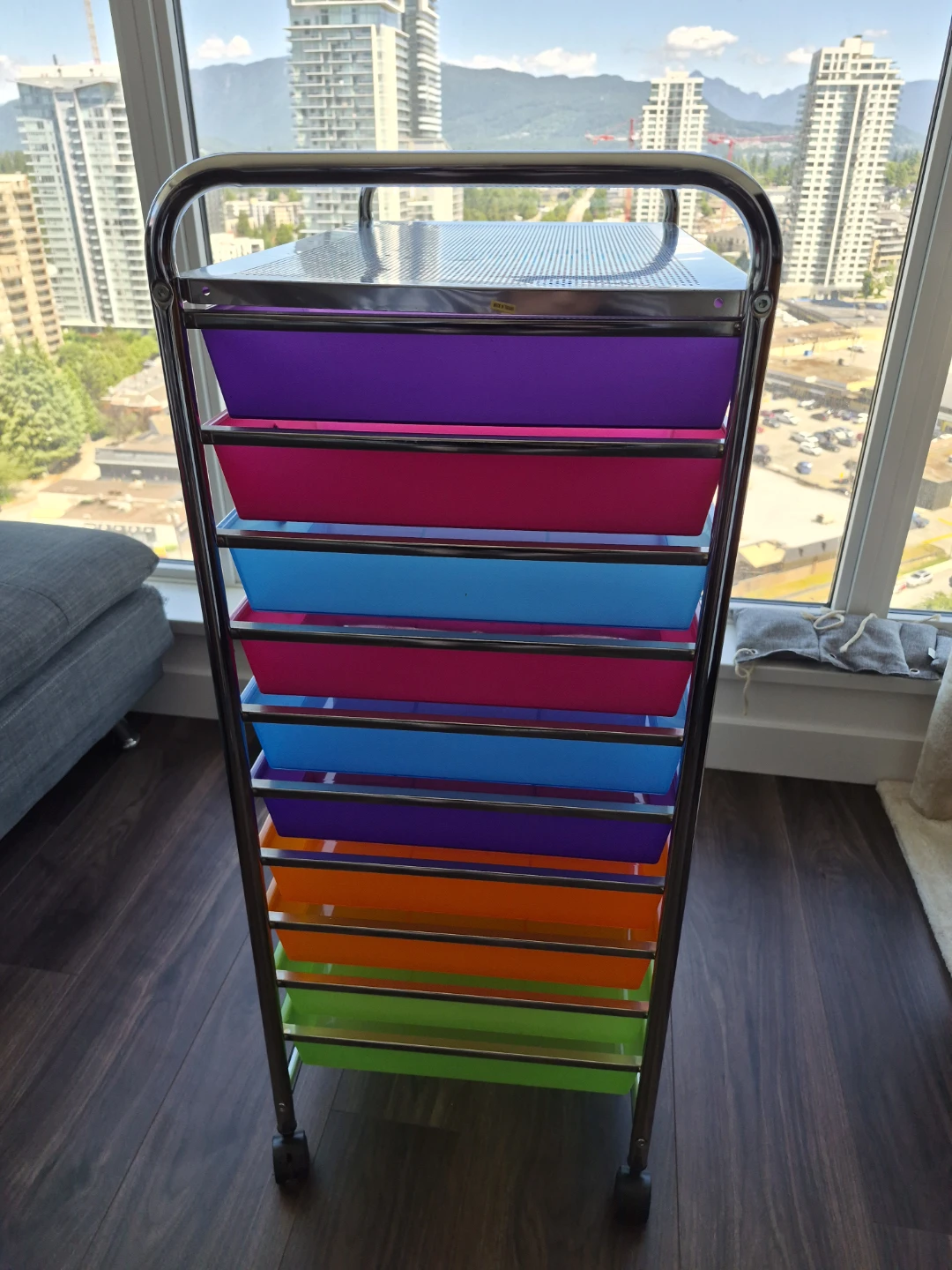 Rolling Storage Cart with 12 Drawers - photo 4