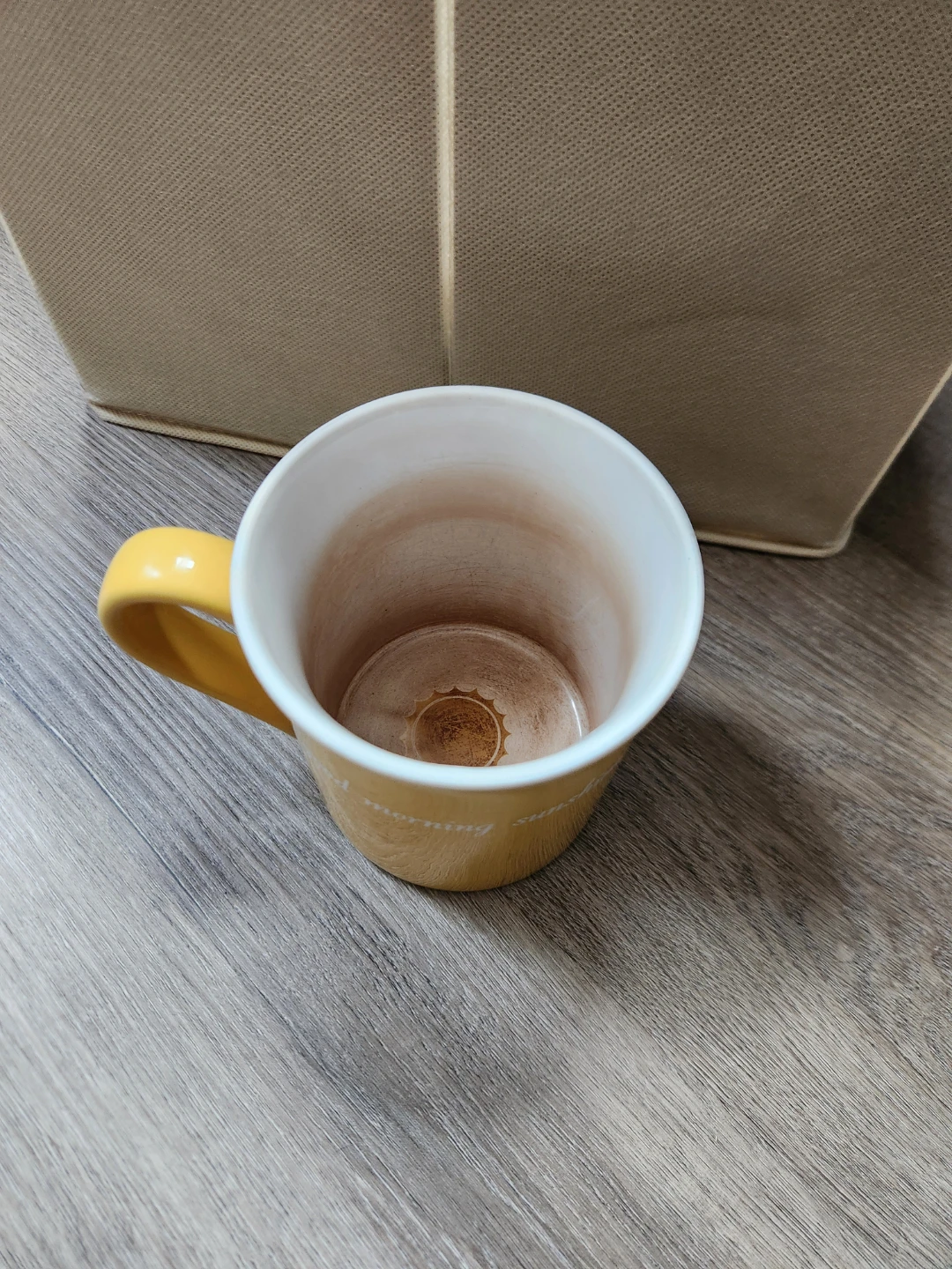 Yellow "good morning sunshine" Mug ⚽ - photo 3