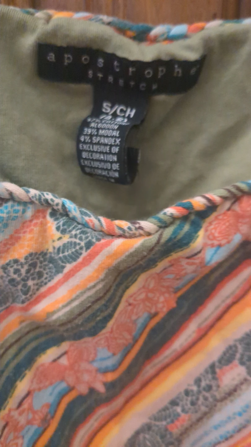 Apostrophe Stretch Tank Top S/CH Floral Stripes - photo 2