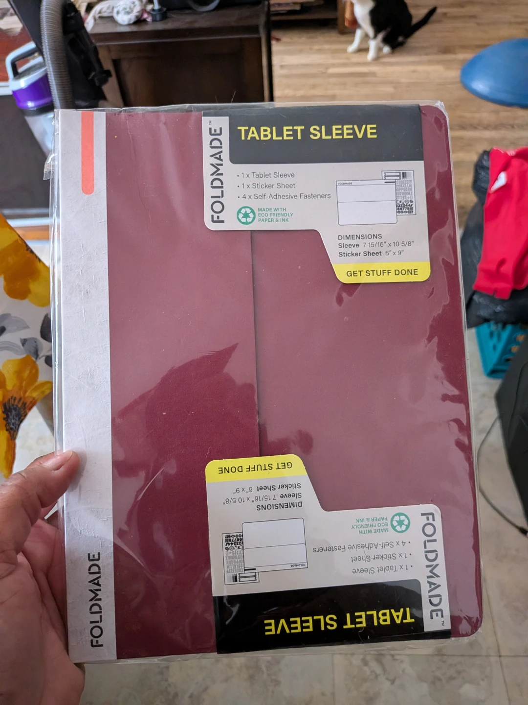 Foldmade Tablet Sleeve - Burgundy