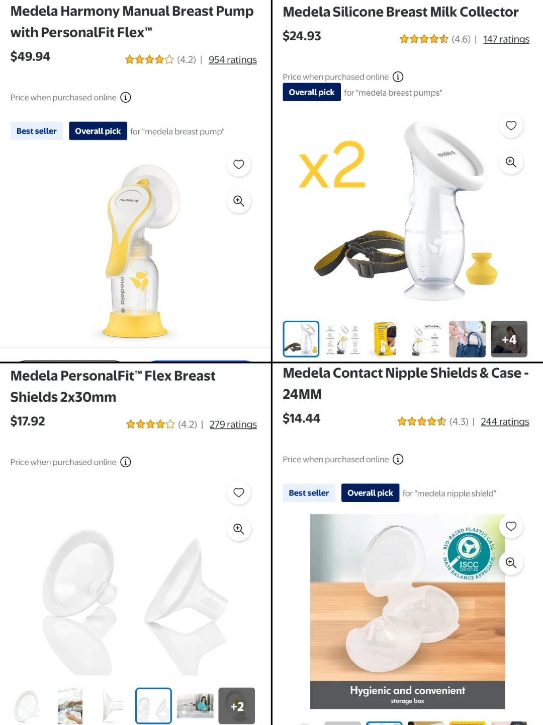 Medela Harmony Manual Breast Pump Set & Accessories - photo 2