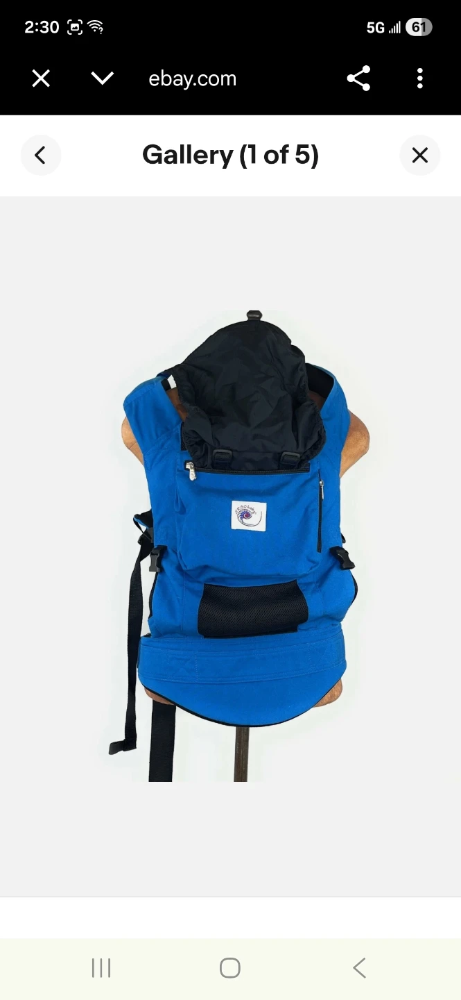 ⚽️ Ergobaby Performance Blue Baby Carrier - photo 4