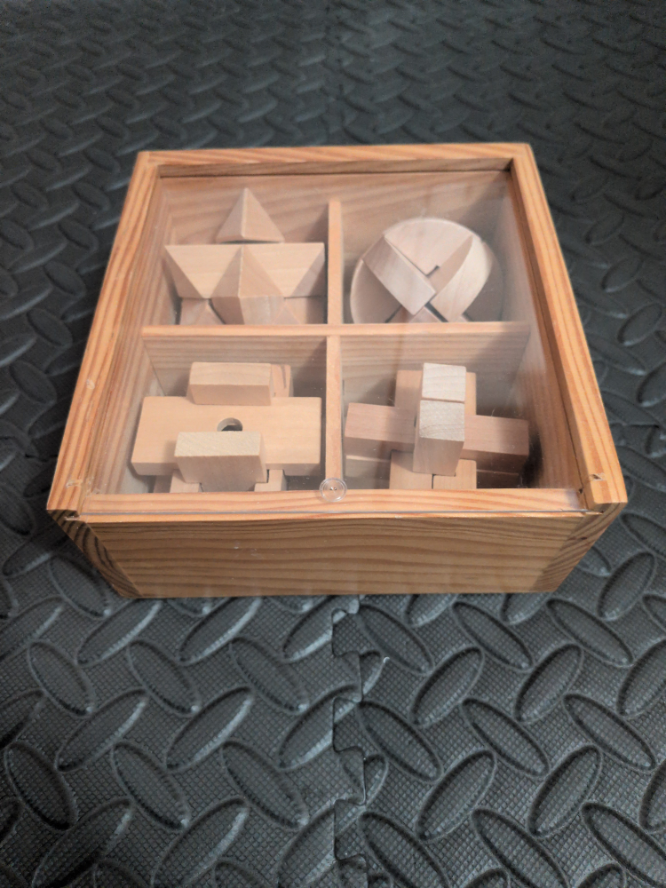 Wooden Puzzle Box Set