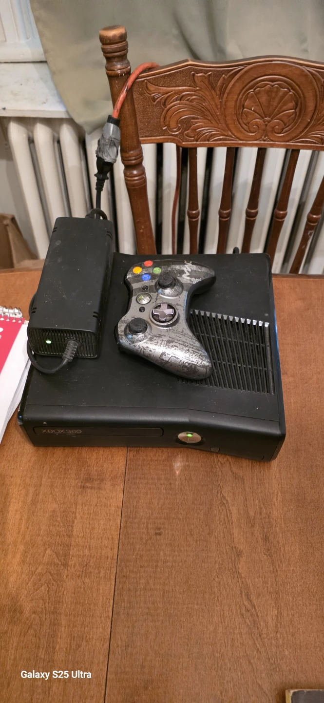Xbox 360 Console with Controller and Power Brick