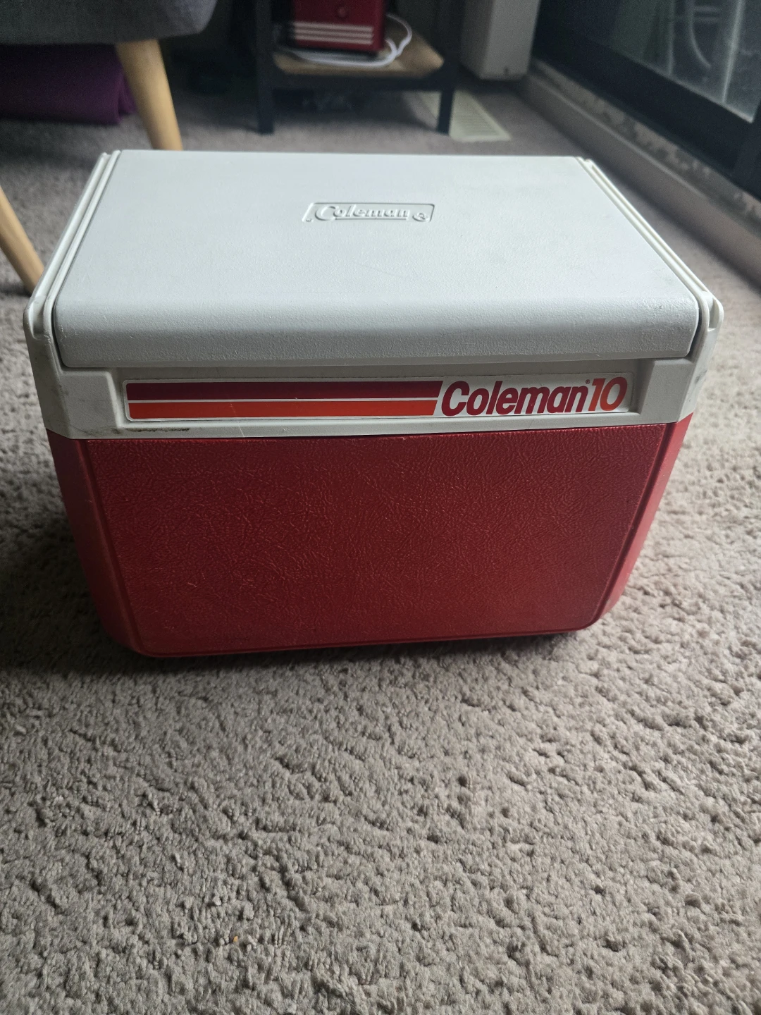 Coleman FlipLid 10 Red Cooler Model 5210