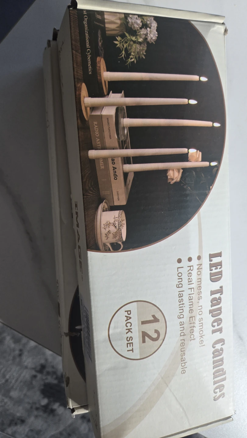 52  Pack LED Taper Candles Flameless Flickering Effect - photo 5