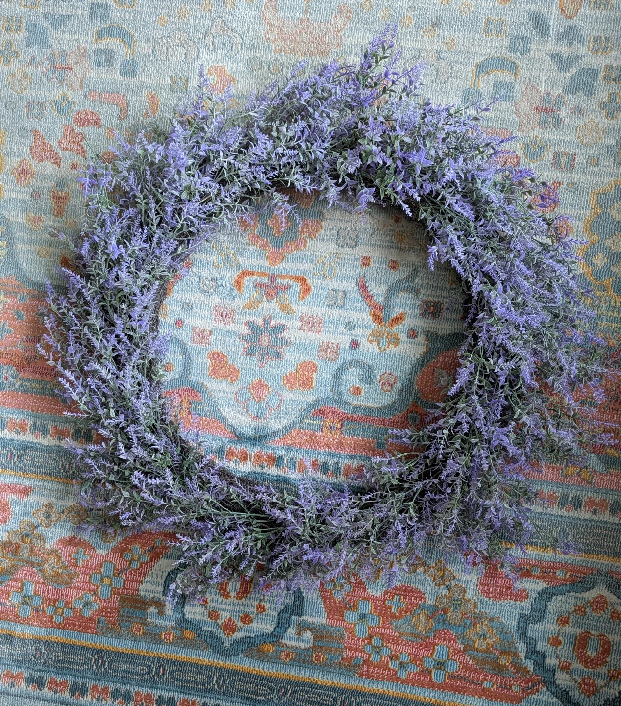 Giant Lavender Door Floral Wreath - 32inches
