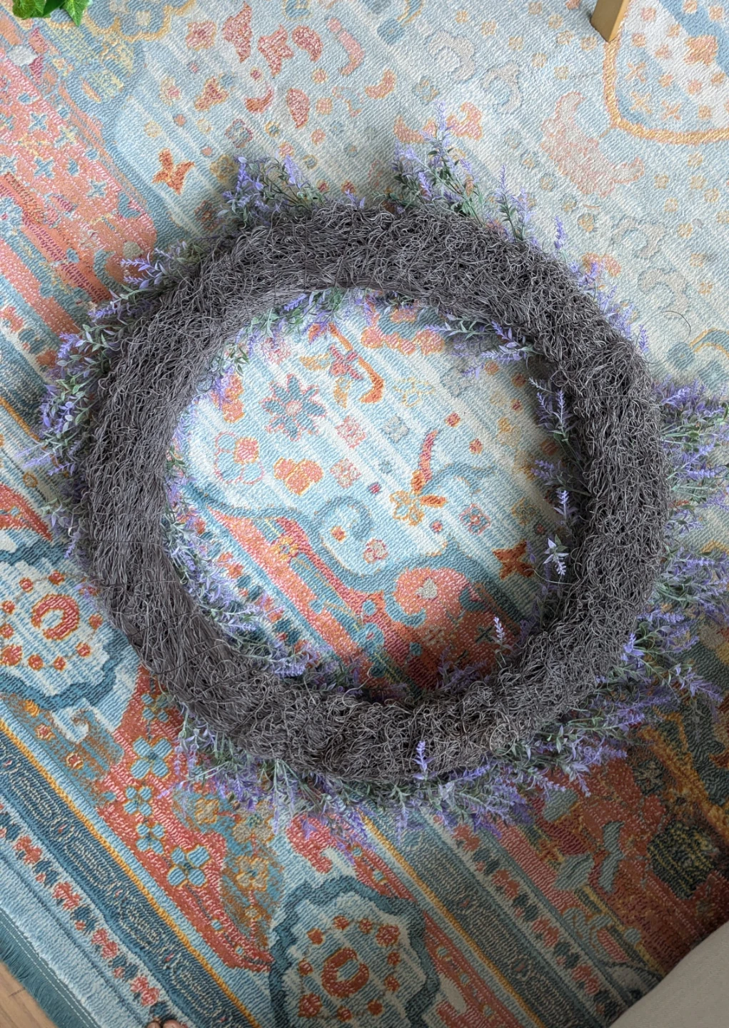 Giant Lavender Door Floral Wreath - 32inches - photo 3